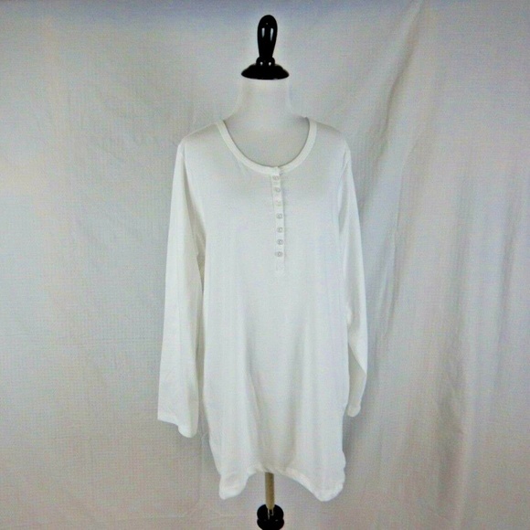 Woman Within White Tee Shirt Size 18 / 20 - Picture 1 of 4